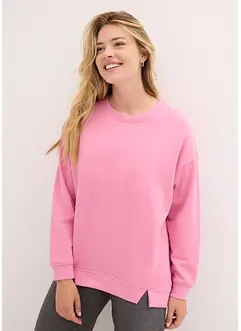 Oversize Sweatshirt mit kleinen Schlitzen am Saum, bonprix