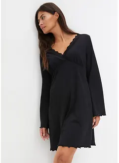 Chemise de nuit en coton avec dentelle, bonprix