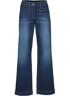 Jean large taille mi-haute élastiquée, bonprix