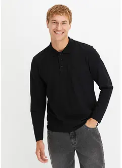 Piqué-Poloshirt, Langarm, bonprix