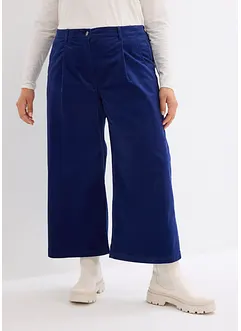 Jupe-culotte en velours côtelé stretch avec taille haute confortable, longueur 7/8, bonprix