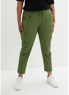 Pantalon technique déperlant avec taille élastiquée, longueur cheville, bonprix