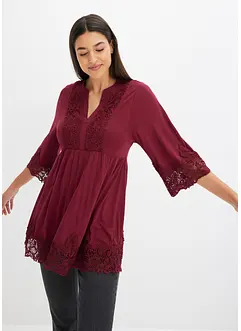 Tunika-Shirt mit Spitze, bonprix