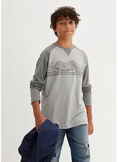 Jungen Langarmshirt aus Bio-Baumwolle, bonprix