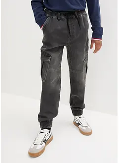 Jungen Jeans mit Cargotaschen, Regular Fit, bonprix