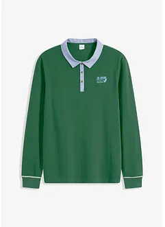 Piquè-Poloshirt aus Bio-Baumwolle, Langarm, bonprix