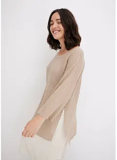 Oversize-Pullover mit Ajourmuster, bonprix