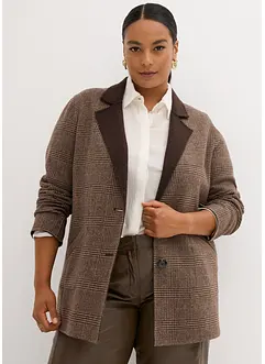 Blazer réversible en laine avec motif Prince de Galles, bonprix