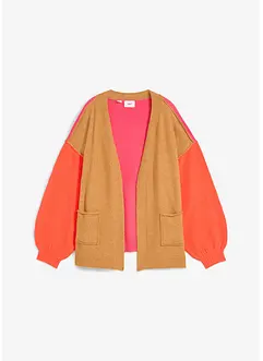 Oversize-Strickjacke mit Color-Blocking, bpc bonprix collection