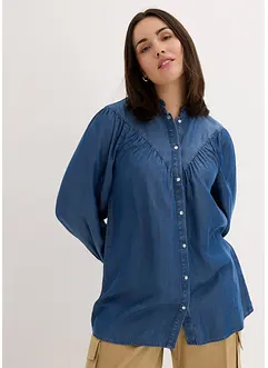 Lyocell-Bluse mit Raffung, bonprix