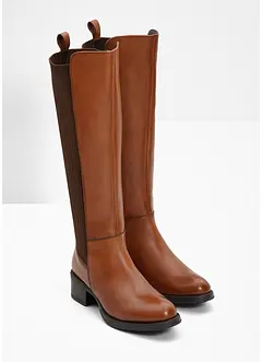 Bottes à tige large en cuir, bonprix