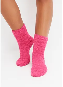 Lot de 3 paires de chaussettes douillettes à nœud en satin, bonprix