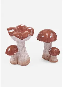 Objet déco champignons (lot de 2), bonprix