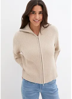 Strickjacke mit Reißverschluss, bonprix