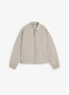 Blouson matelassé à col en velours côtelé, bonprix