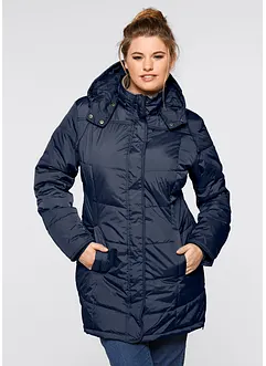 Doudoune longue à col montant et capuche, bonprix