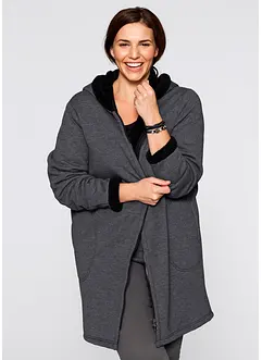 Veste sweat avec polaire peluche, bonprix