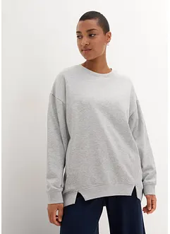 Sweat oversize avec détails fente sur la base, bonprix