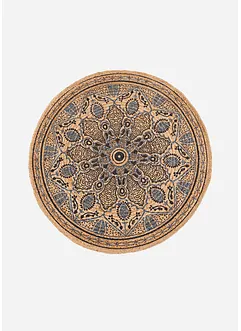 Tapis kilim rond à motif oriental, bonprix