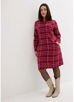 Flanell-Hemdkleid mit Karomuster, bonprix