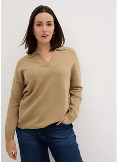 Pullover mit Kragen, bonprix