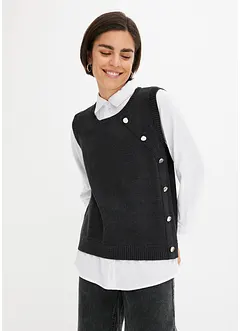 Pullover mit Blusen-Einsatz, bonprix