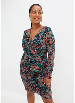 Robe imprimée en mesh, bonprix