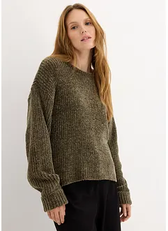 Pull en fil chenille tout doux, bonprix