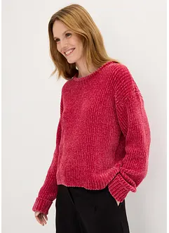 Oversize-Pullover aus weichem Chenille, bonprix