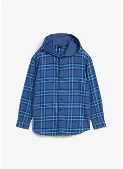 Chemise manches longues en flanelle pour garçon avec capuche, bonprix