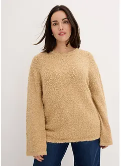 Pull en maille bouclée, bonprix