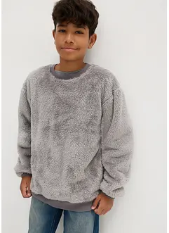 Jungen flauschiges Sweatshirt, bonprix