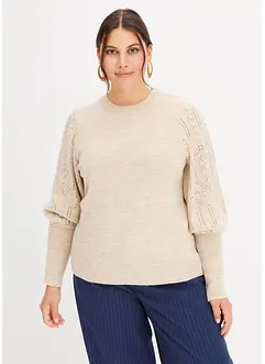 Pullover mit Ajourmuster, bonprix