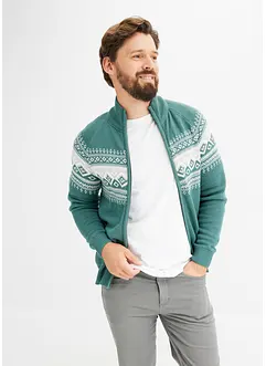 Gilet en maille à motif norvégien, bonprix