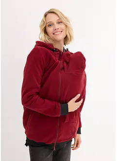 2 in 1 Umstandsjacke und Tragejacke aus Fleece, bonprix