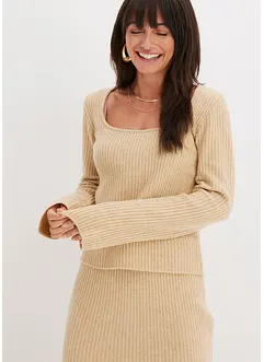 Pull à décolleté carré, bonprix