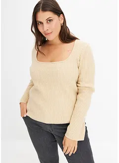 Pullover mit Karree-Ausschnitt, bonprix