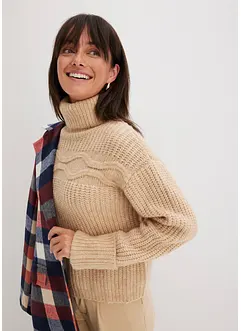 Pull à col roulé, bonprix