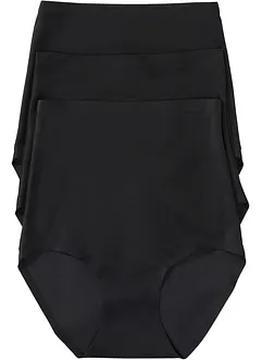 Lot de 3 culottes taille haute sculptantes, maintien modéré, bonprix