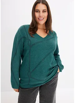 Pullover mit Strass-Applikation, bonprix