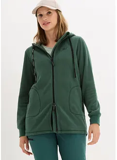 Long-Fleecejacke mit Reißverschluss-Taschen, bonprix
