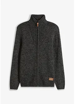 Gilet en maille à col montant, bonprix