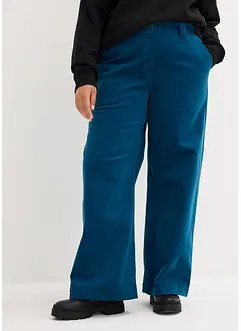 Pantalon palazzo en velours côtelé, bonprix