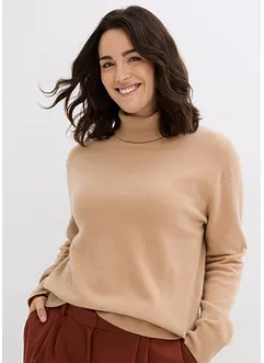 Kaschmir-Rollkragenpullover aus Good Cashmere Standard®, bonprix