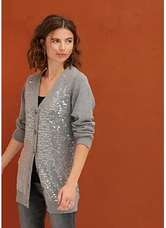 Gilet en maille avec sequins, bonprix