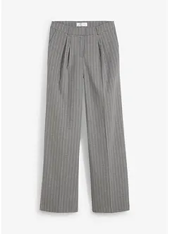 Weite Bundfaltenhose mit Nadelstreifen, bonprix