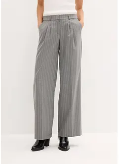 Weite Bundfaltenhose mit Nadelstreifen, bonprix