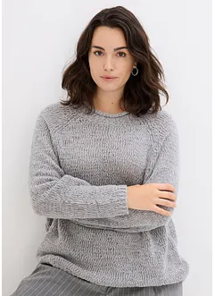 Pull en laine, raccourci, bonprix