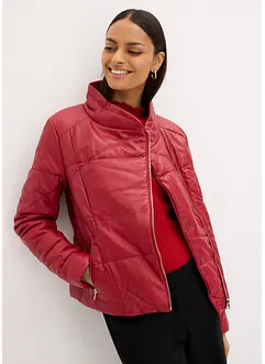 Leder-Steppjacke aus Lammnappa, bonprix