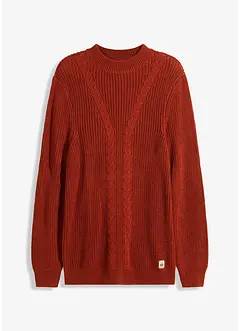 Pull en mélange de matières, bonprix